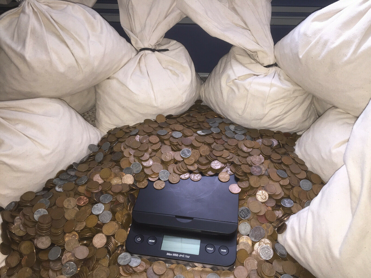 1LB WHEAT PENNY BAG OLD US LINCOLN CENT COINS VINTAGE ESTATE SALE COLLECTION PDS