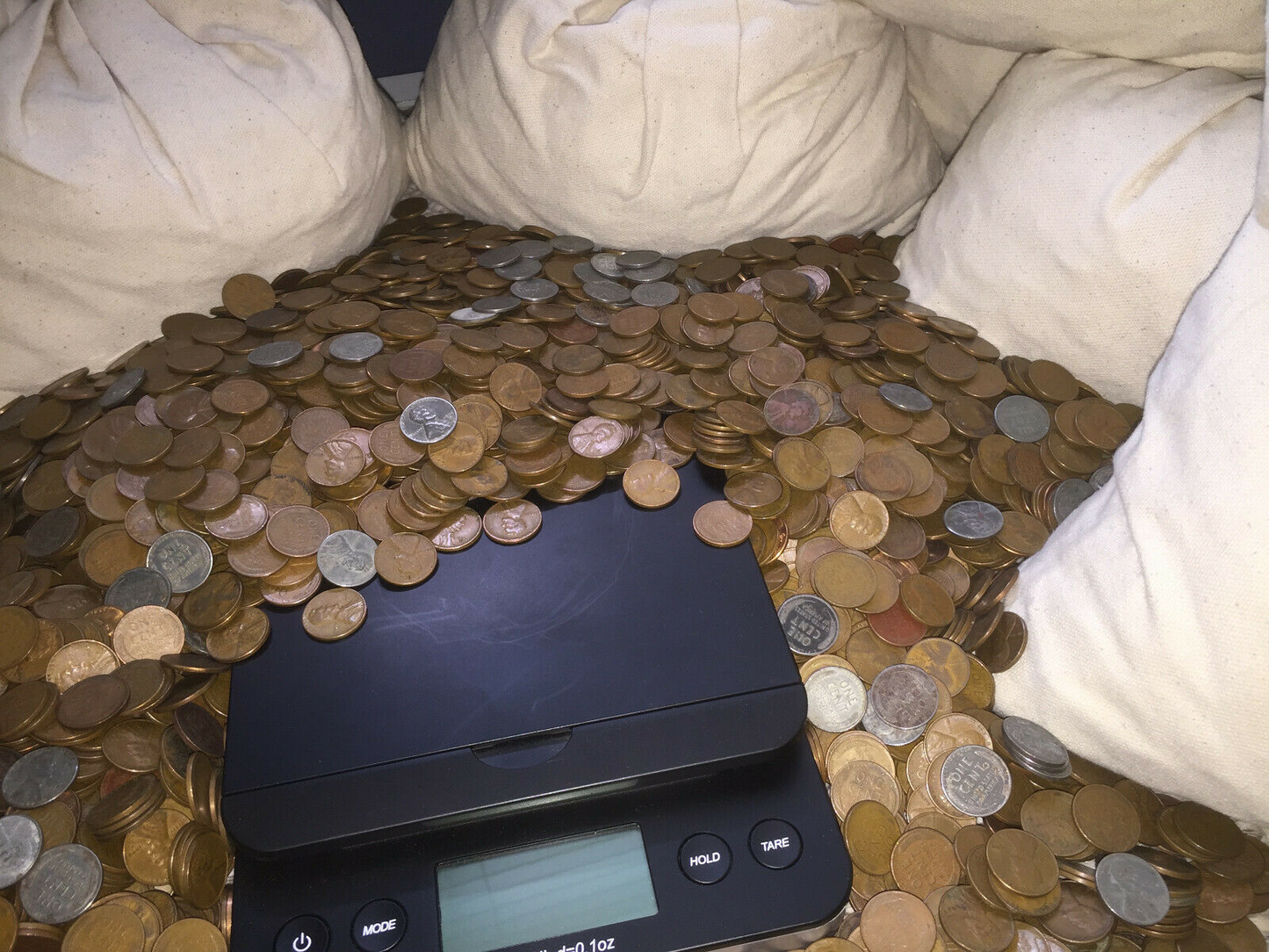 1LB WHEAT PENNY BAG OLD US LINCOLN CENT COINS VINTAGE ESTATE SALE COLLECTION PDS