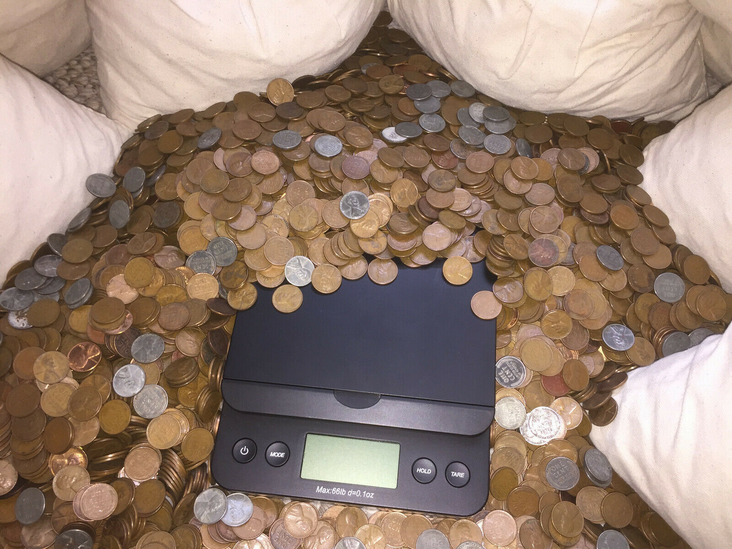 2LB WHEAT PENNY BAG OLD US LINCOLN CENT COINS VINTAGE ESTATE SALE COLLECTION PDS