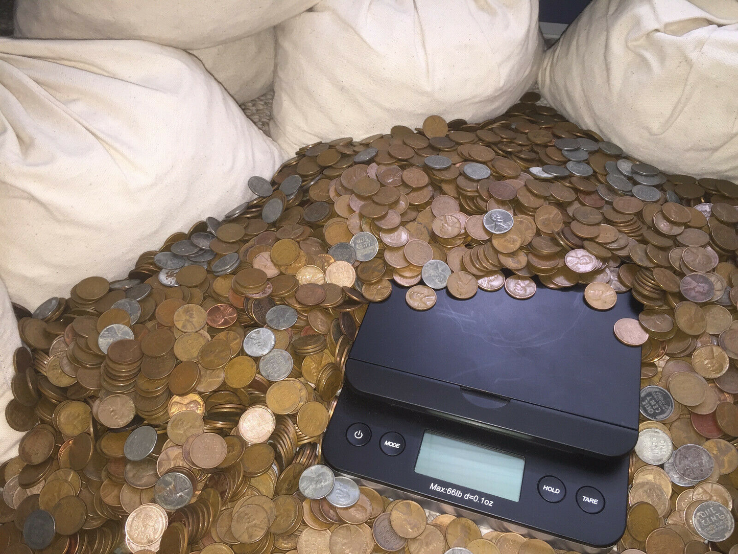 2LB WHEAT PENNY BAG OLD US LINCOLN CENT COINS VINTAGE ESTATE SALE COLLECTION PDS